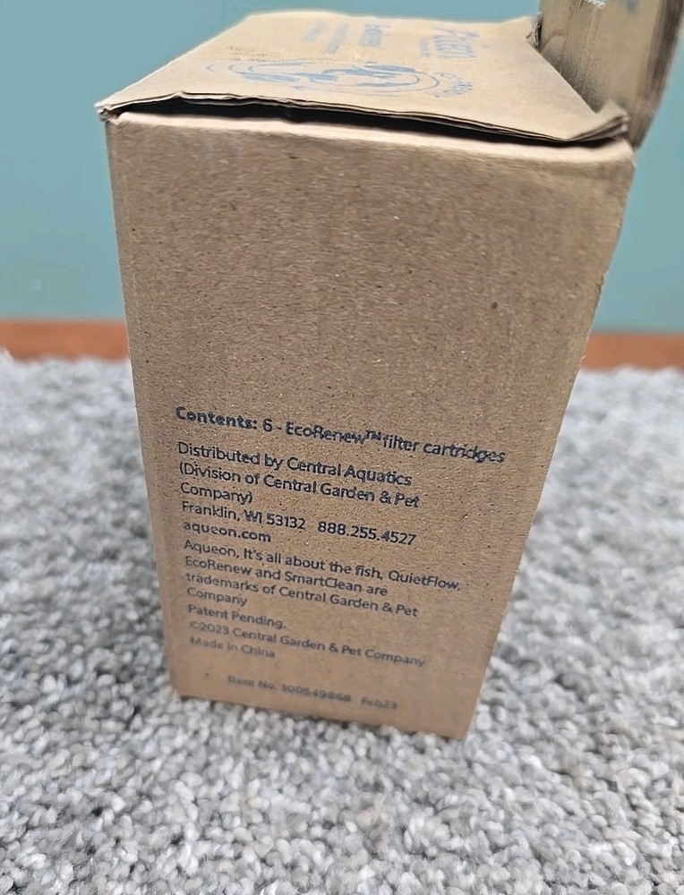 Aqueon EcoRenew Medium Replacement Filter Cartridges – 6 Pack