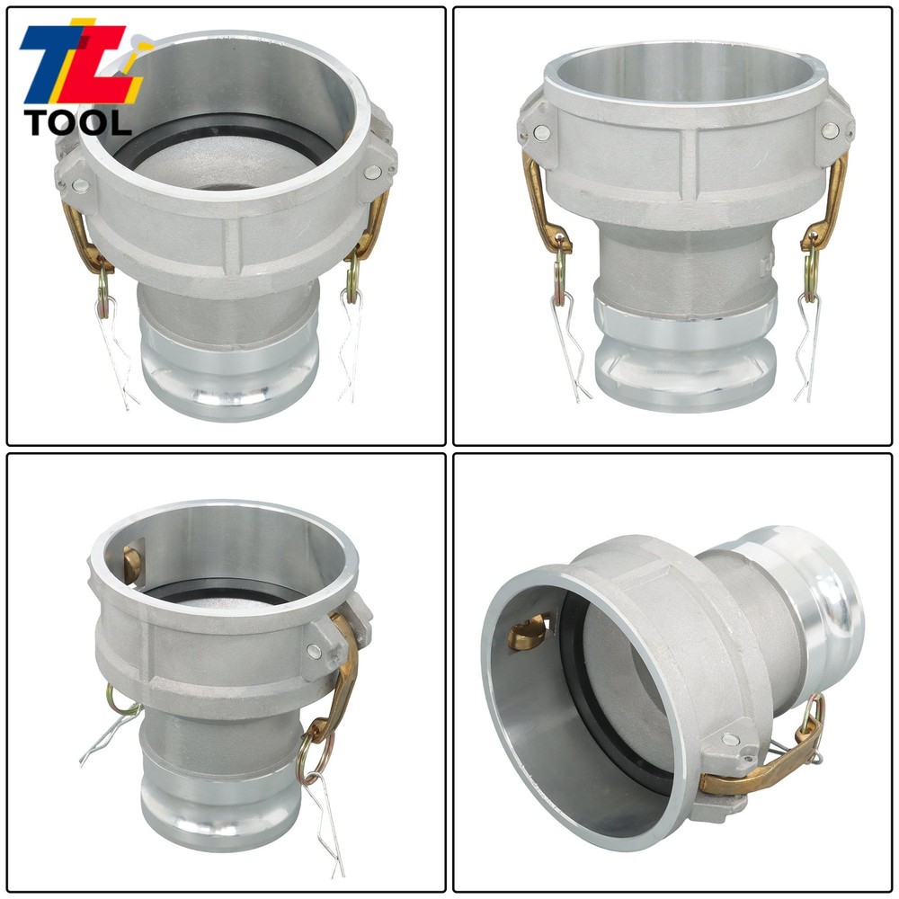 Type DA 4" to 3" Aluminum Camlock Reducing Coupling, Grooved