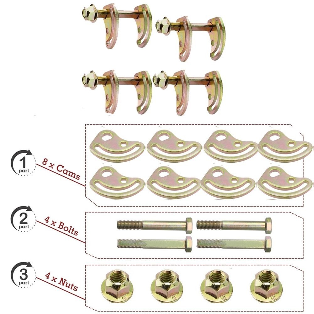 For 2001-2018 Chevy Silverado 1500 Front Alignment Camber Caster Cam Bolt Kit