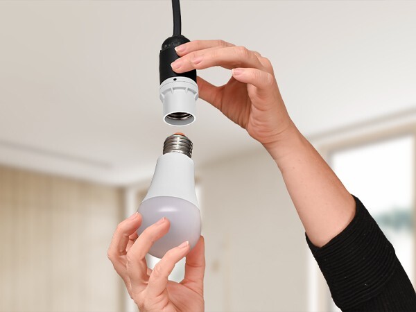 DEWENWILS 4 Pack Dusk to Dawn Light Socket Adapter, 360° Sensor Rotation, E26