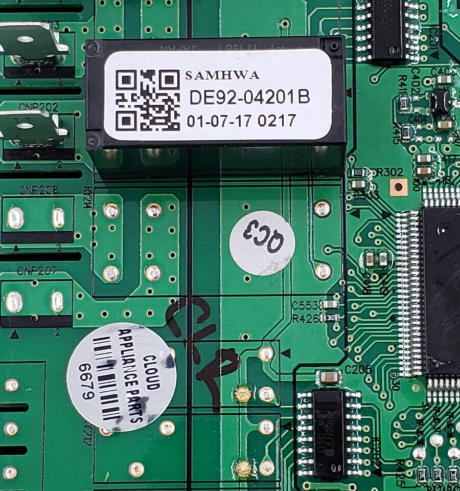 Genuine Samsung Range Control Board DE92-04201B Same Day Ship & 60 Days Warranty