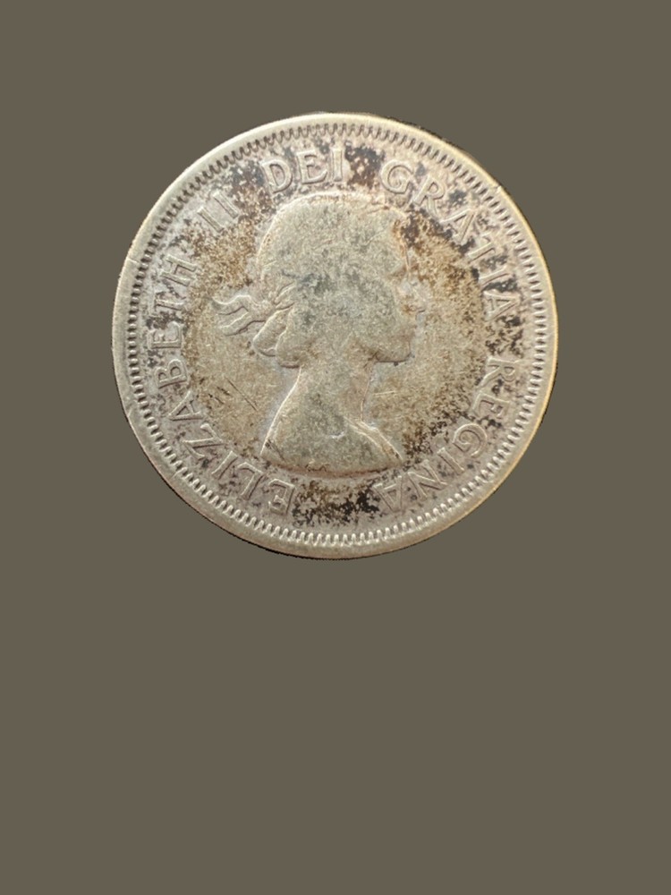 1960 Canadian 25-Cent Quarter .800 Silver
