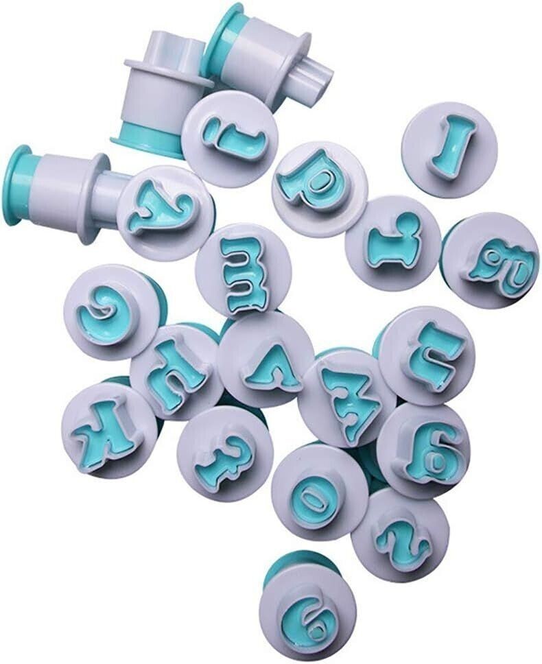 Lowercase Alphabet Cookie Cutters Set - Easy to Use and Clean Baking Tools