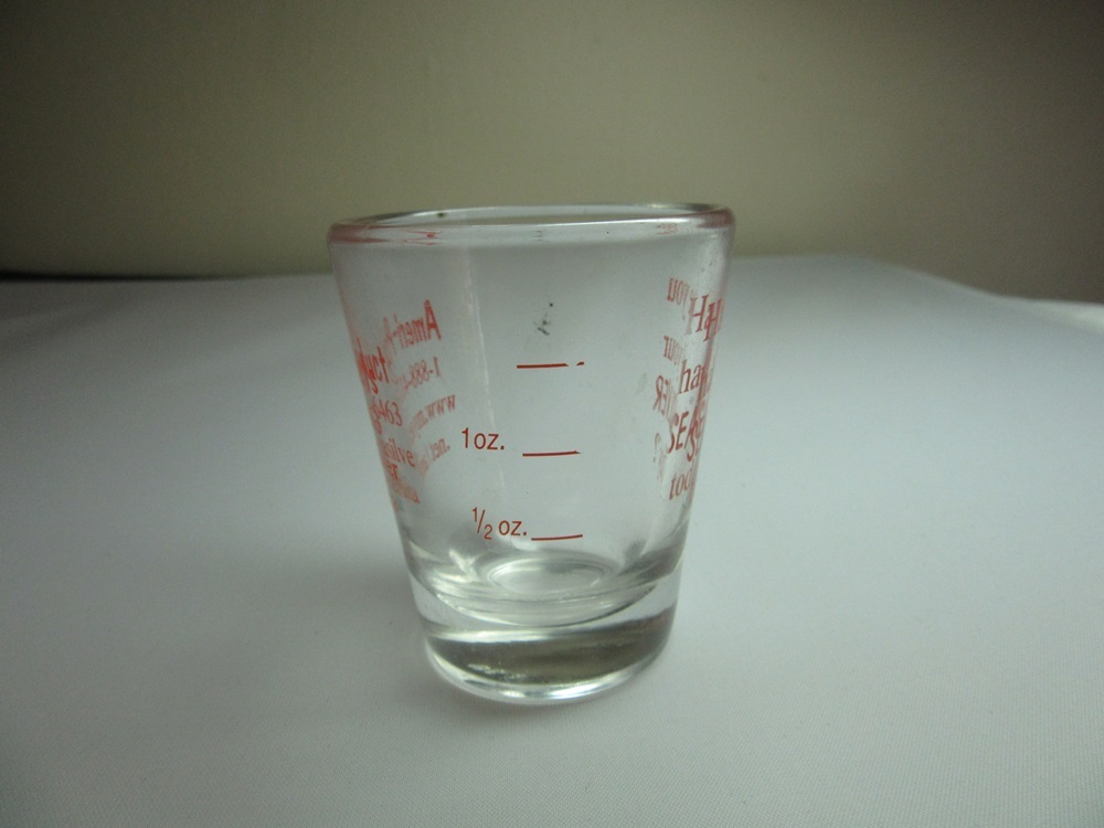 Ameri-Products Seasilver advertising shot glass