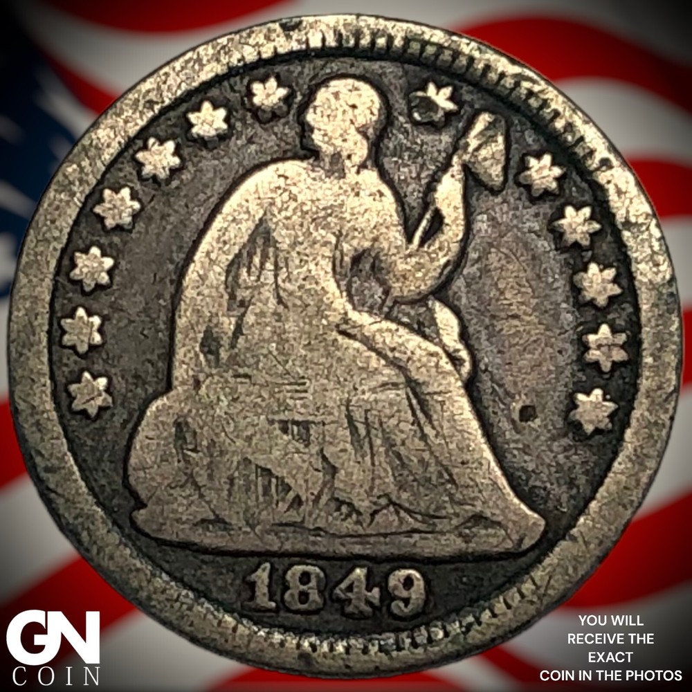 1849 Seated Liberty Half Dime  M0271