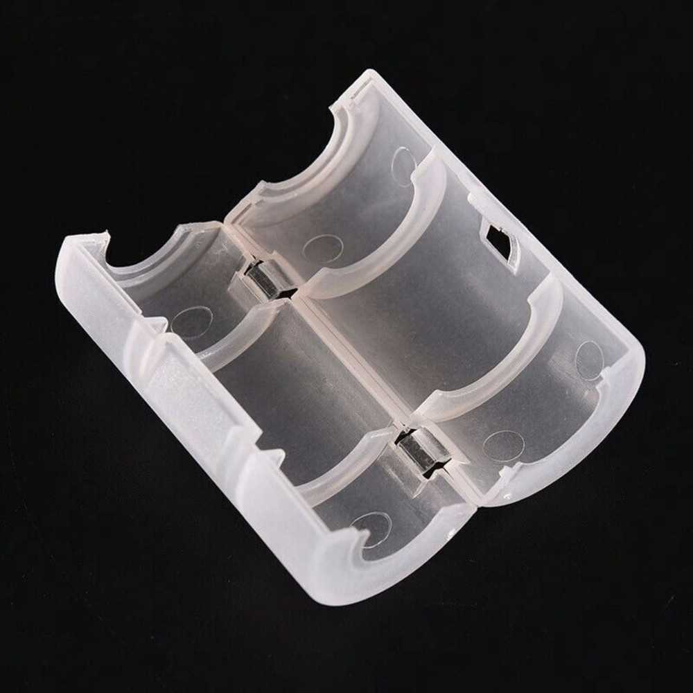 AA To C Size Battery Converter Adapto/Adapter Case Holder Storage Plastic Box