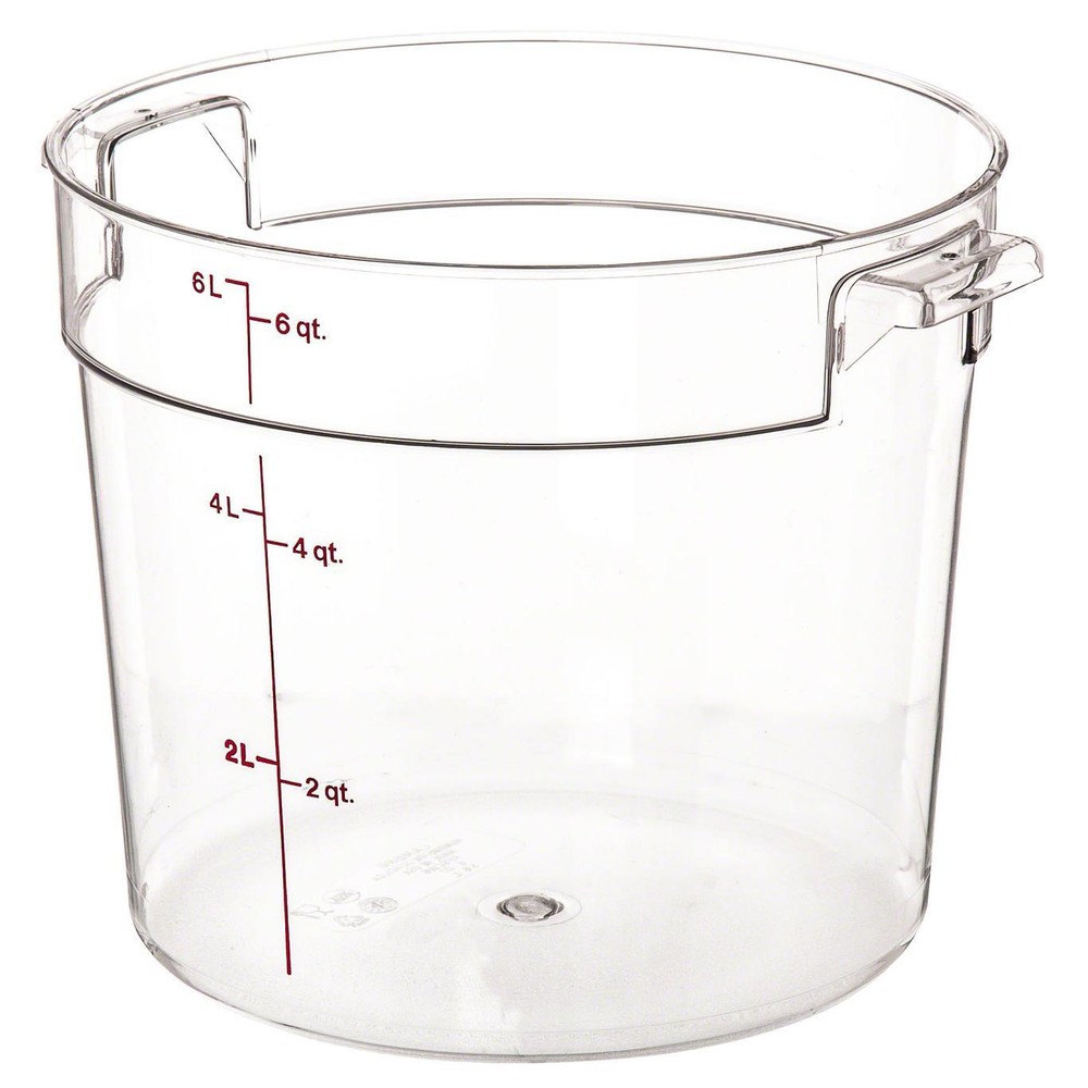 Cambro RFSCW6135 Round Storage Container Clear 6qt