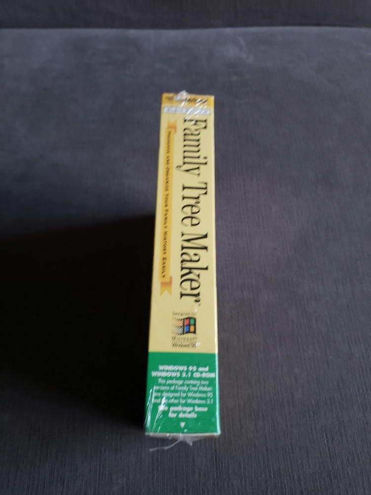 Vintage Broderbund Family Tree Maker Basic Edition 1996 - BRAND NEW SEALED!!