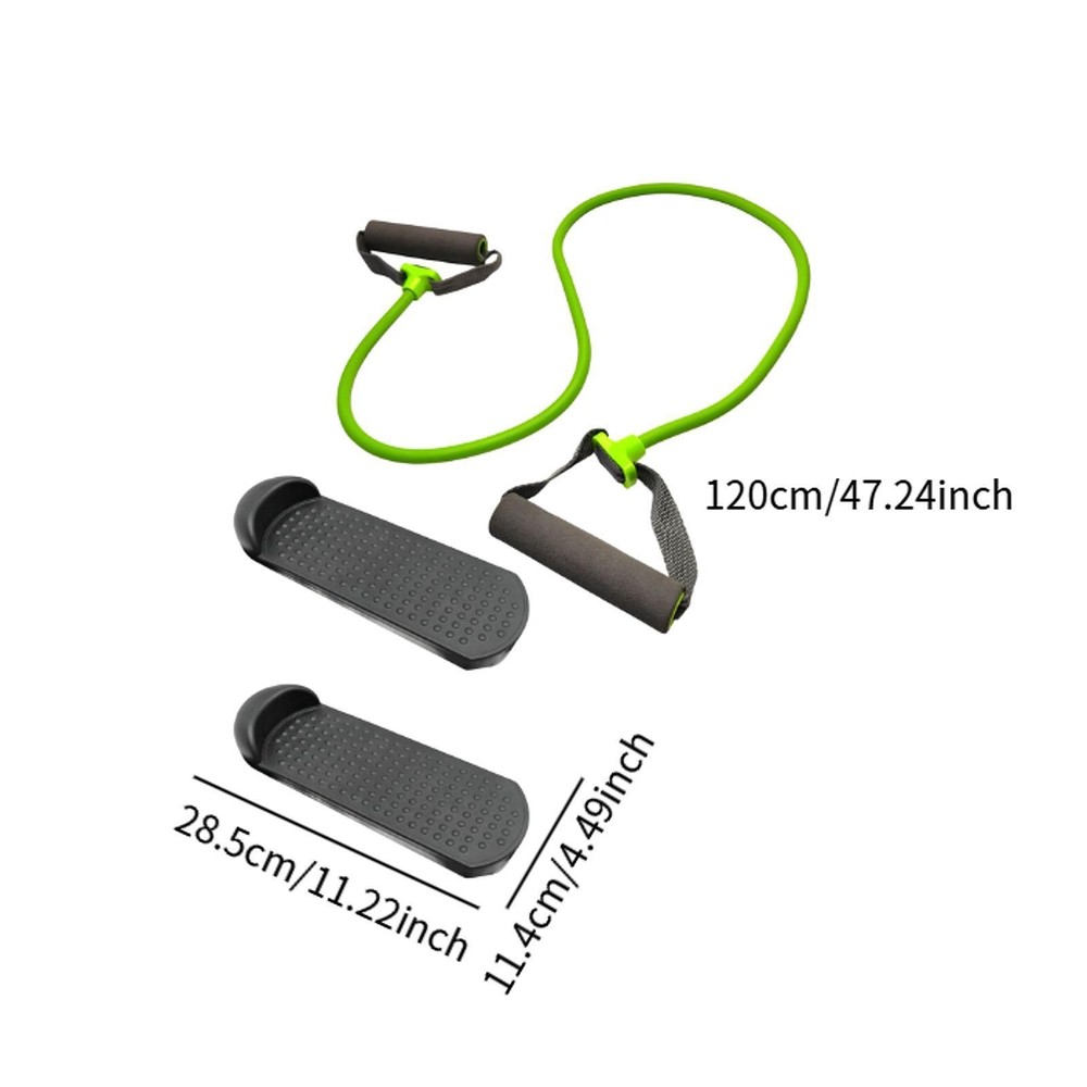 2x Stair Stepper Pedals Elliptical Machine Foot Pedals with Pull Ropes