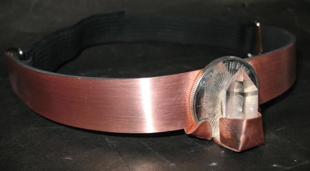 Crystal Healing Meditation Copper  Headband for Third Eye MYSTIC