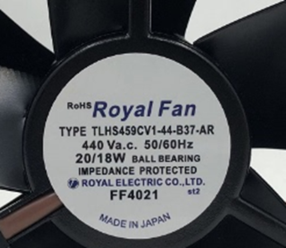 NEW Royal Fan TLHS459CV1-44-B37-AR Cooling Fan 440V