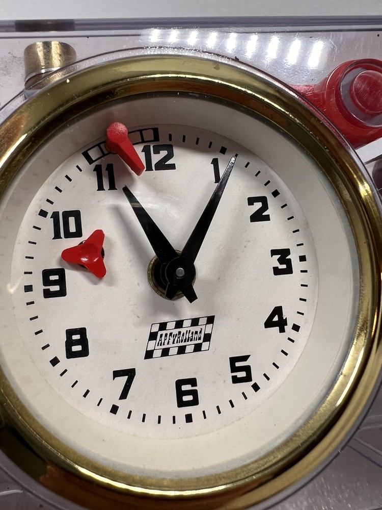 Vintage APFY ROLLAND Chess Clock Analog Mechanical Timer Clear Acrylic