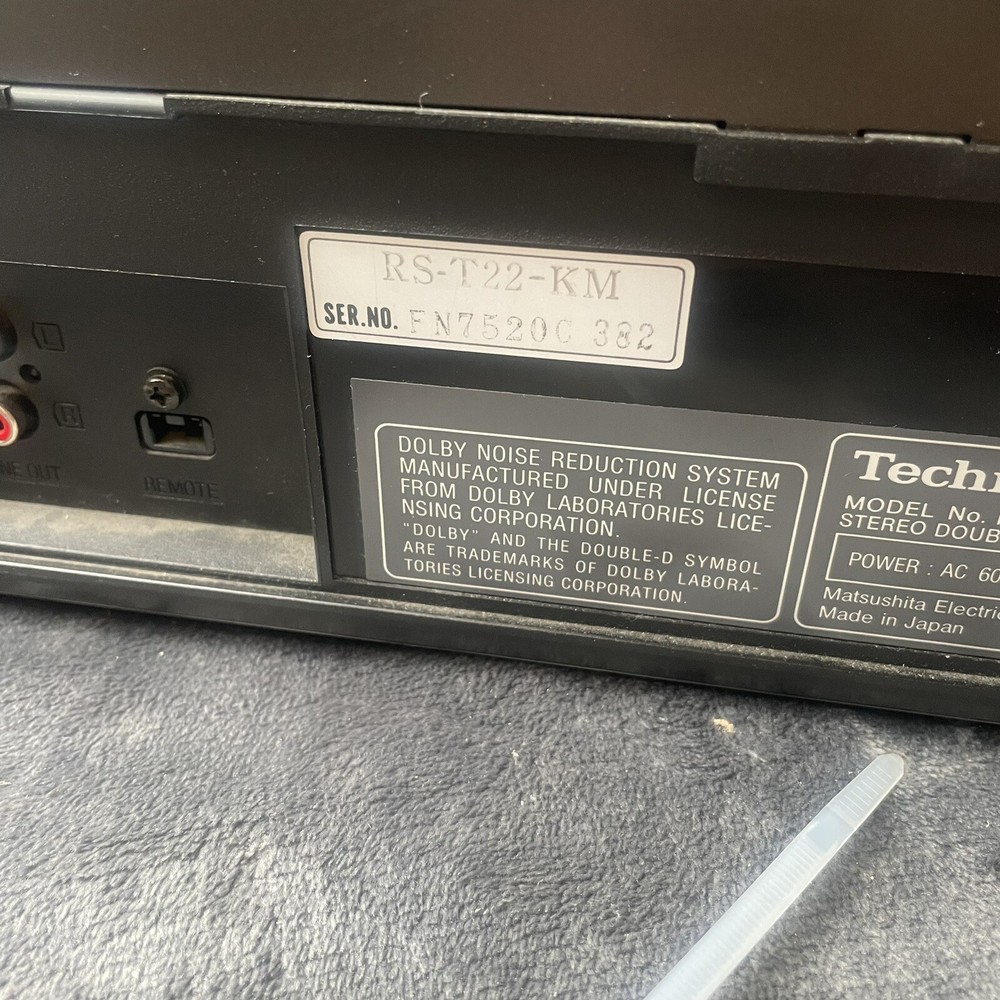 Vintage Technics RS-T22 Stereo Double Cassette Deck - Tested