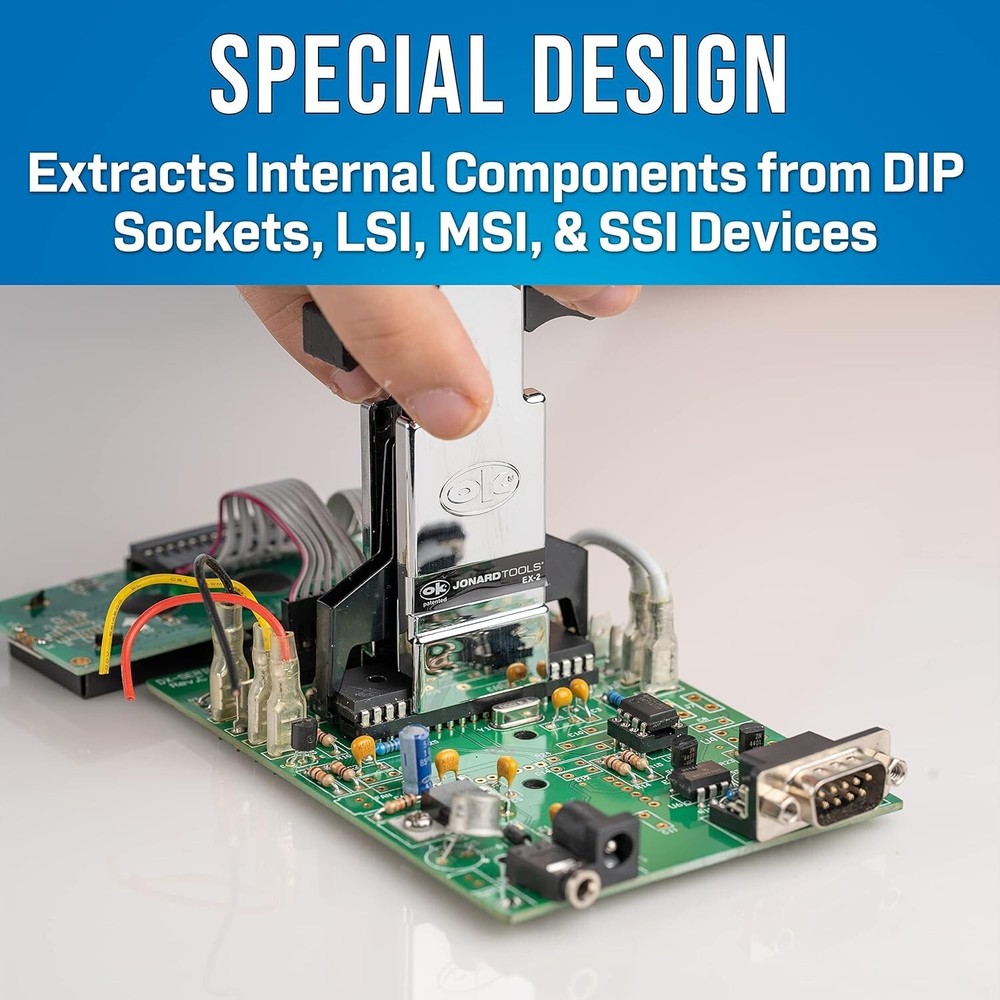 Compact DIP/IC Extractor for 24-40 Pin Microchips - Safe and Efficient Handling