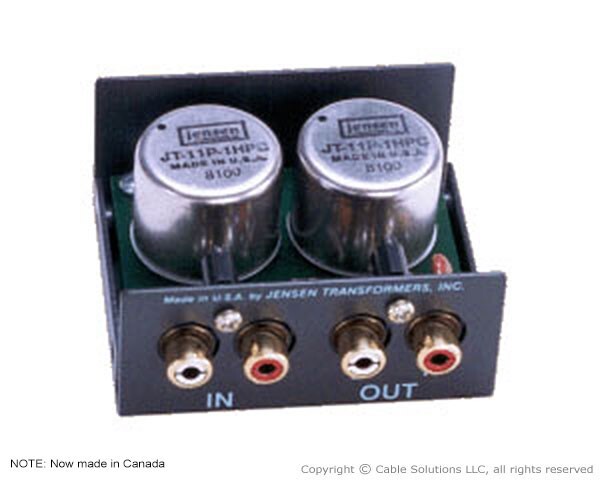 Jensen Transformers CI-2RR ISO-MAX Stereo Audio Hum/Buzz Eliminator/Isolator
