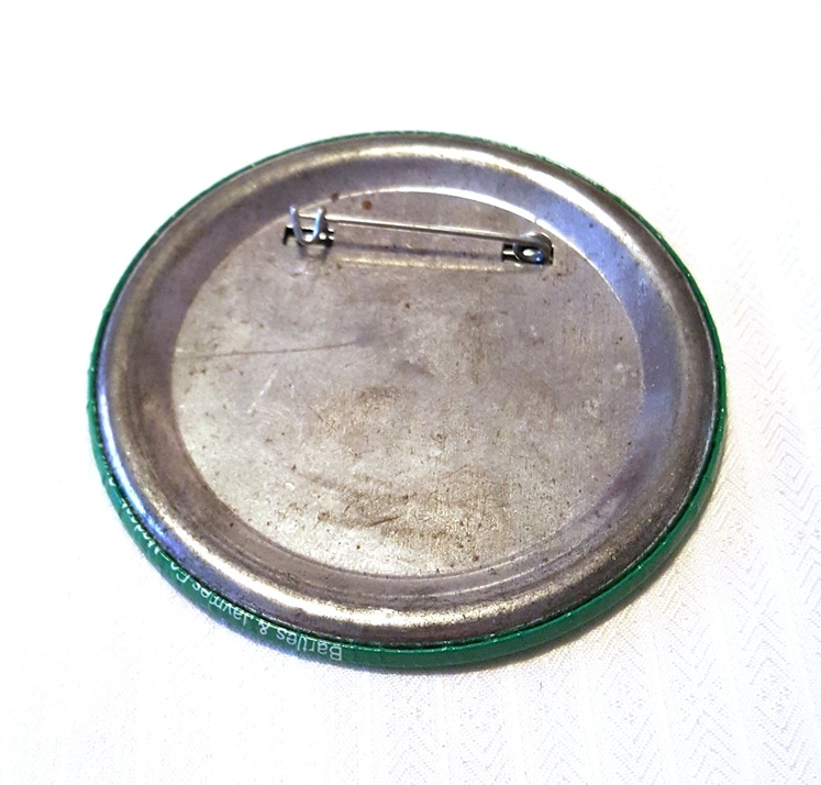 Vintage 3" Advertising Promo Button Pinback ~ "Ask for Bartles & Jaymes"