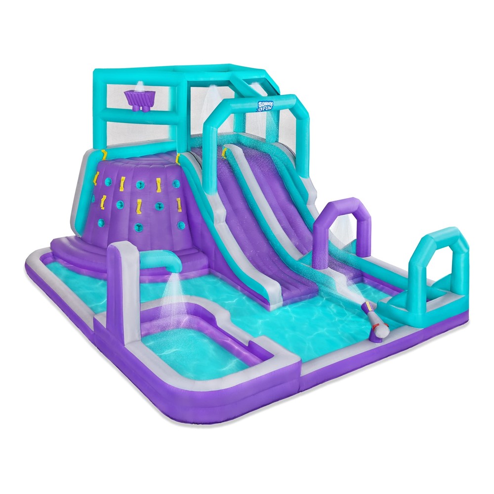 Sunny & Fun Mega Climb N’ Go Inflatable Water Slide Park