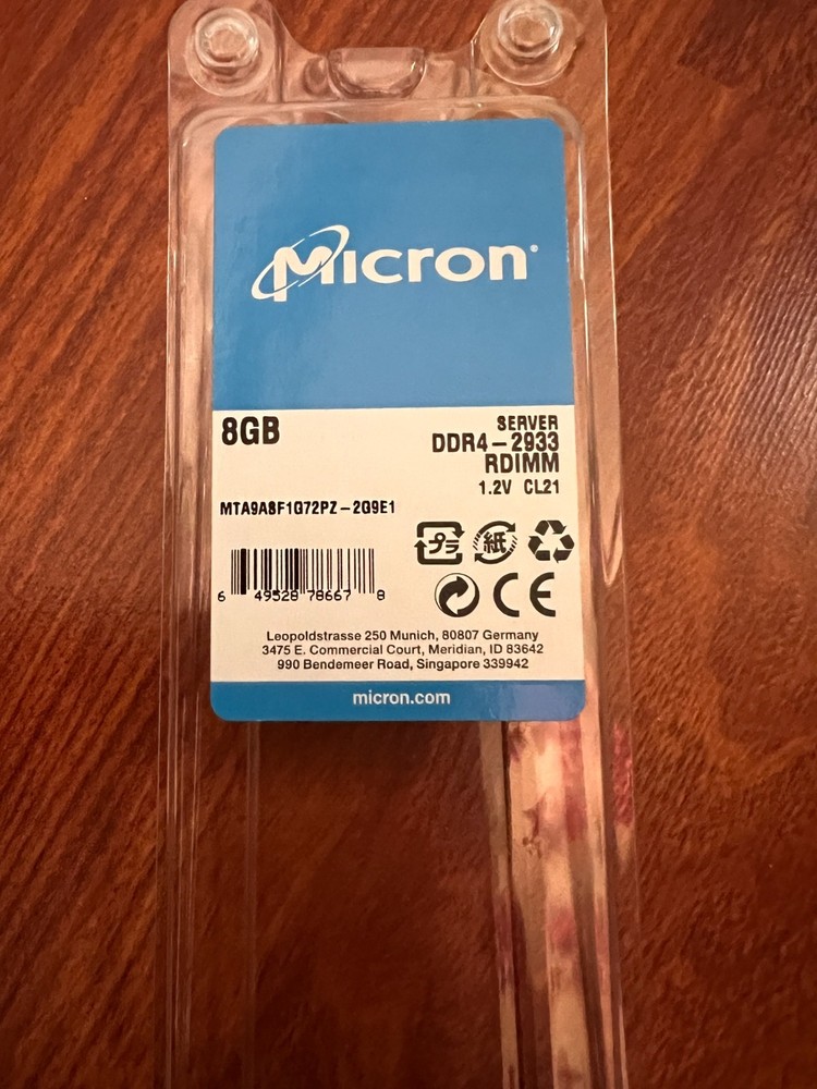 LOT 10 Pcs MICRON Memory SERVER Packaging Storage Protective Plastic Shell