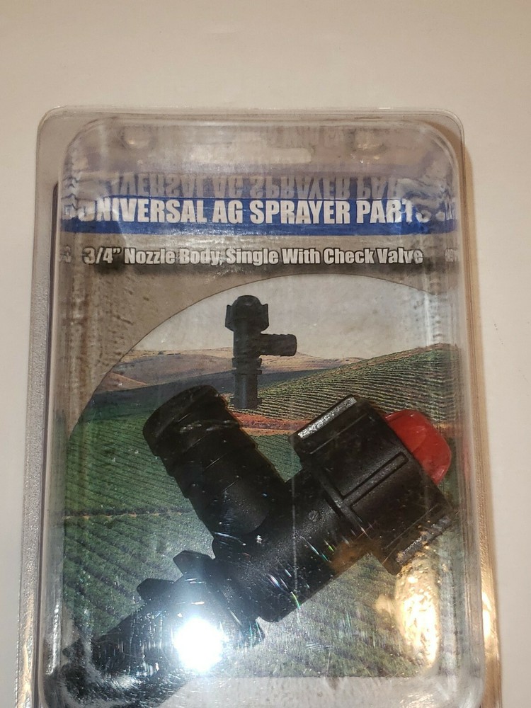 Universal AG sprayer part 3 /4" single nozzle body with check valve