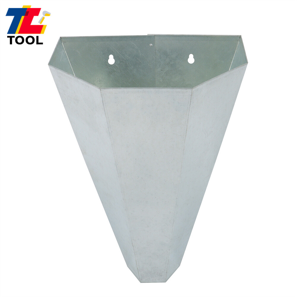 1 Pack 8 lbs Medium Size Chicken Cone Galvanized Steel Poultry Restraining Cone