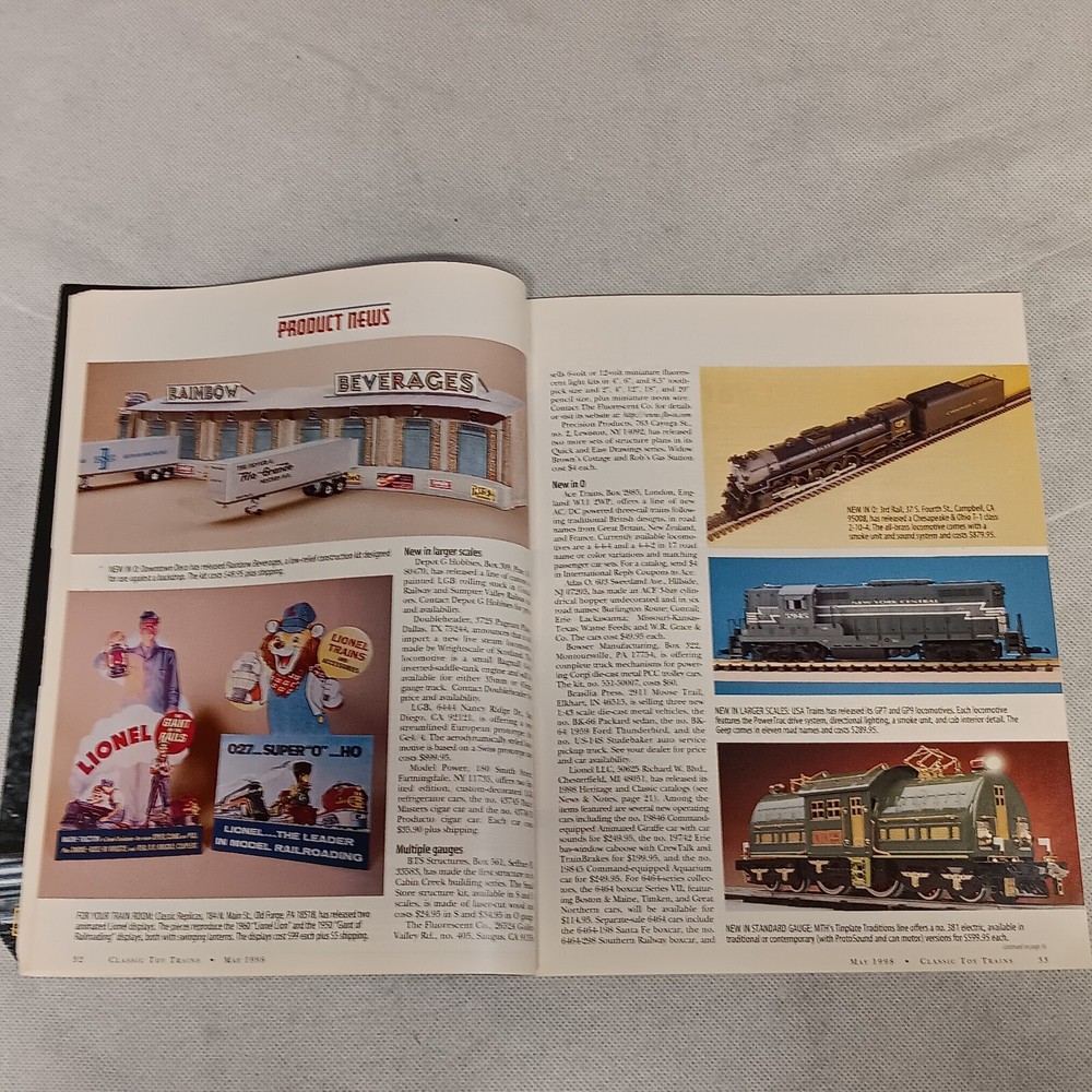 Classic Toy Trains Magazine May 1998