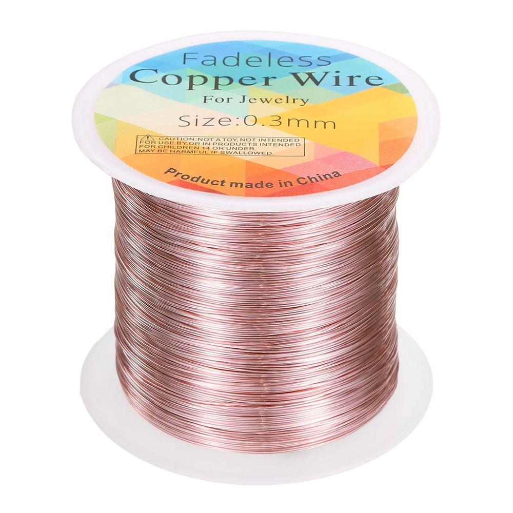 wire 328ft 28 Gauge Copper Craft Wrapping Wire, Pink