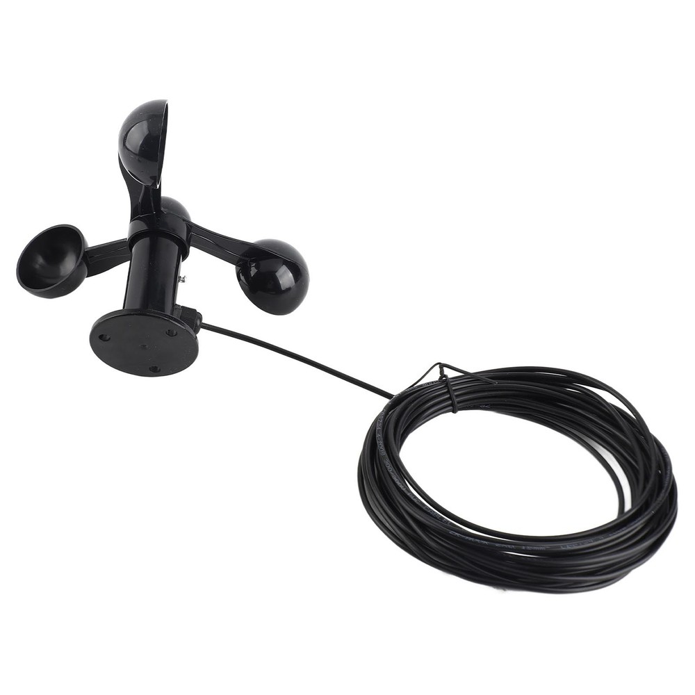 Anemometer Sensor Wind Speeds Cup With 8M Water Resistant Cable 4cm Mount