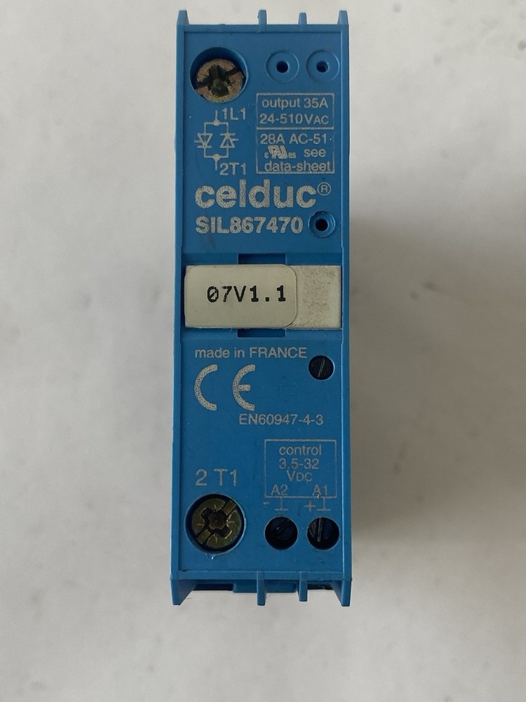 Celduc SIL867470 Solid-State Relay 35A 3.5-32 VDC