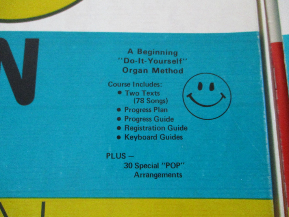 1972 Organ Course Complete Fun 'N Easy Hal Leonard / Pointer in Original Box