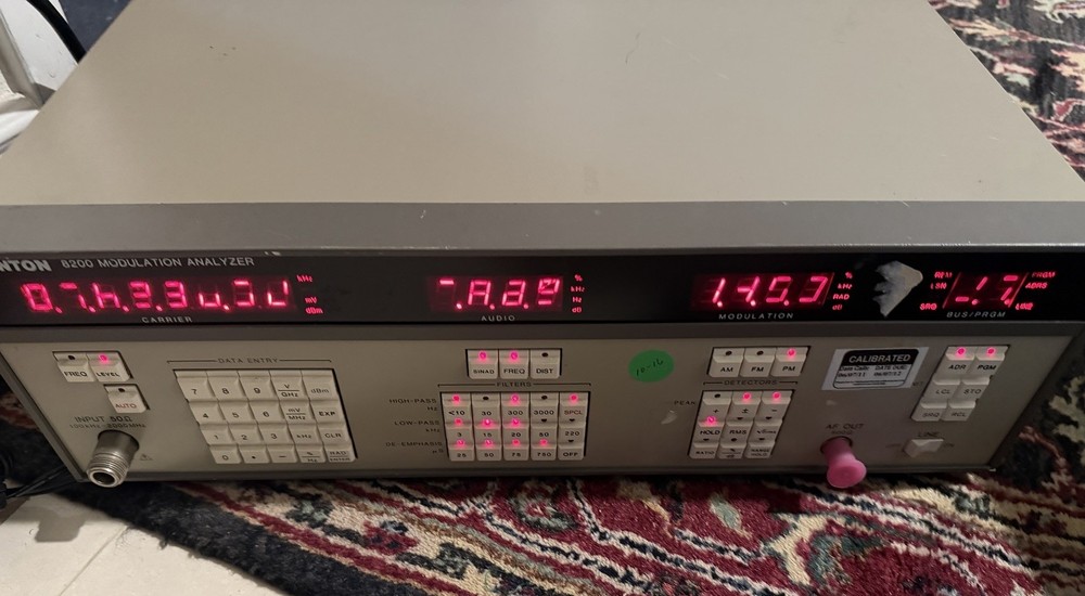 BOONTON 8200 modulation analyzer 100KHz to 2000MHz