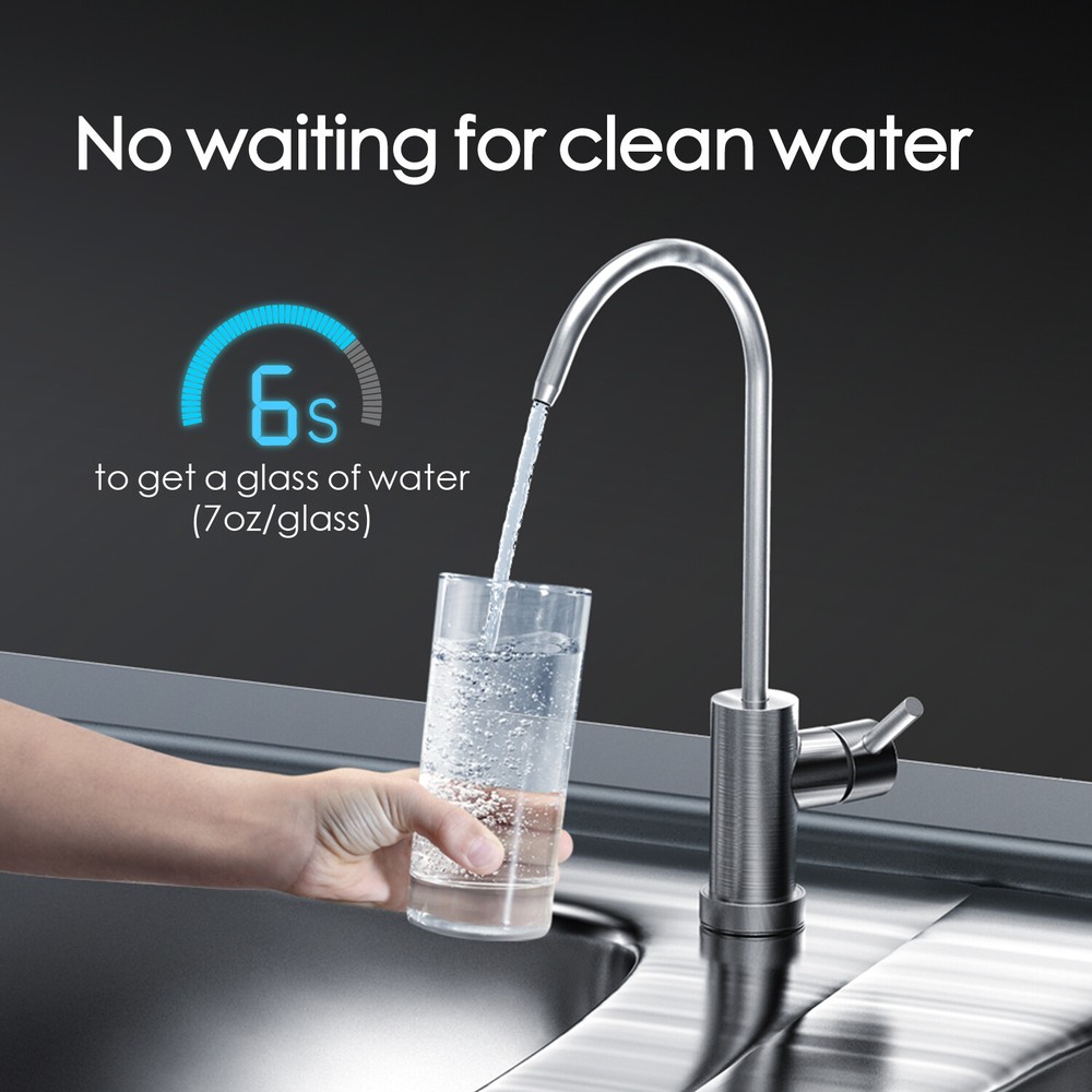 Waterdrop TSC Under Sink Water Filter System,USA Tech,Smart Filter Life Reminder