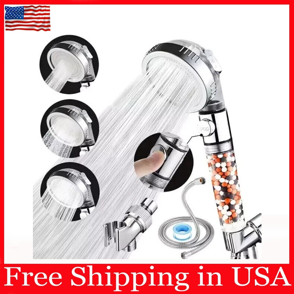 Setting High Pressure Shower Envy Shower Head with Beads Water Saving Durable