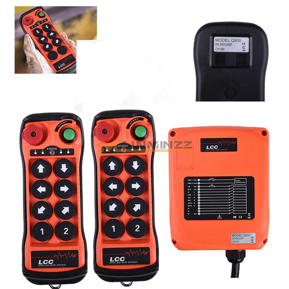 12V-380V 8Button single Speed Hoist Crane Industrial Wireless Remote Control