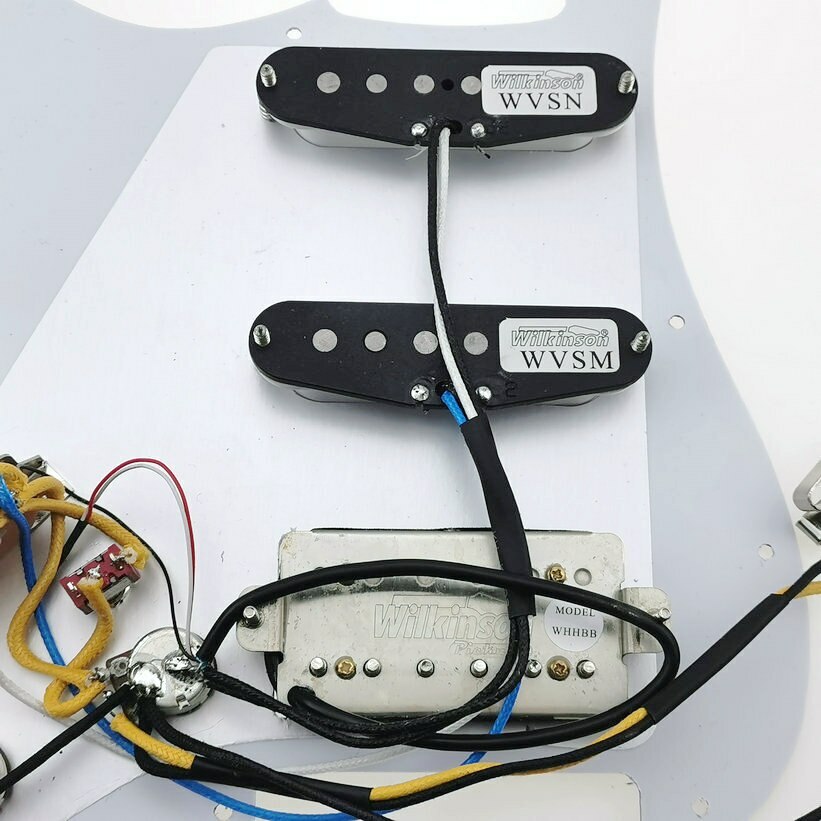 7-Way type fully loaded pickguard Guitar Pickups Wilkinson Alnico5 SSH ST