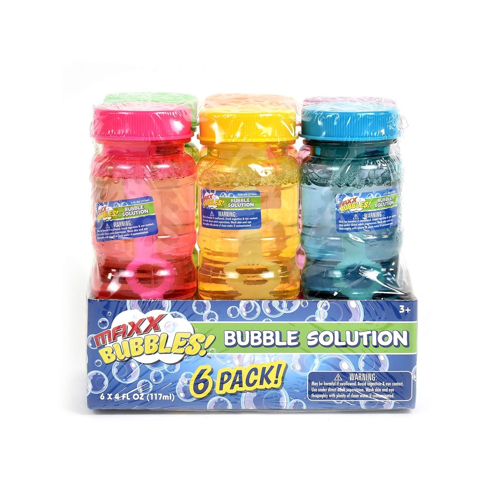 Sunny Days Entertainment 6 Pack Bubble Solution – 4oz Blower 6Count