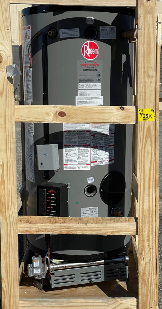 NEW Rheem Heavy Duty 72 Gallon NG Natural Gas Commercial Water Heater G72-250A