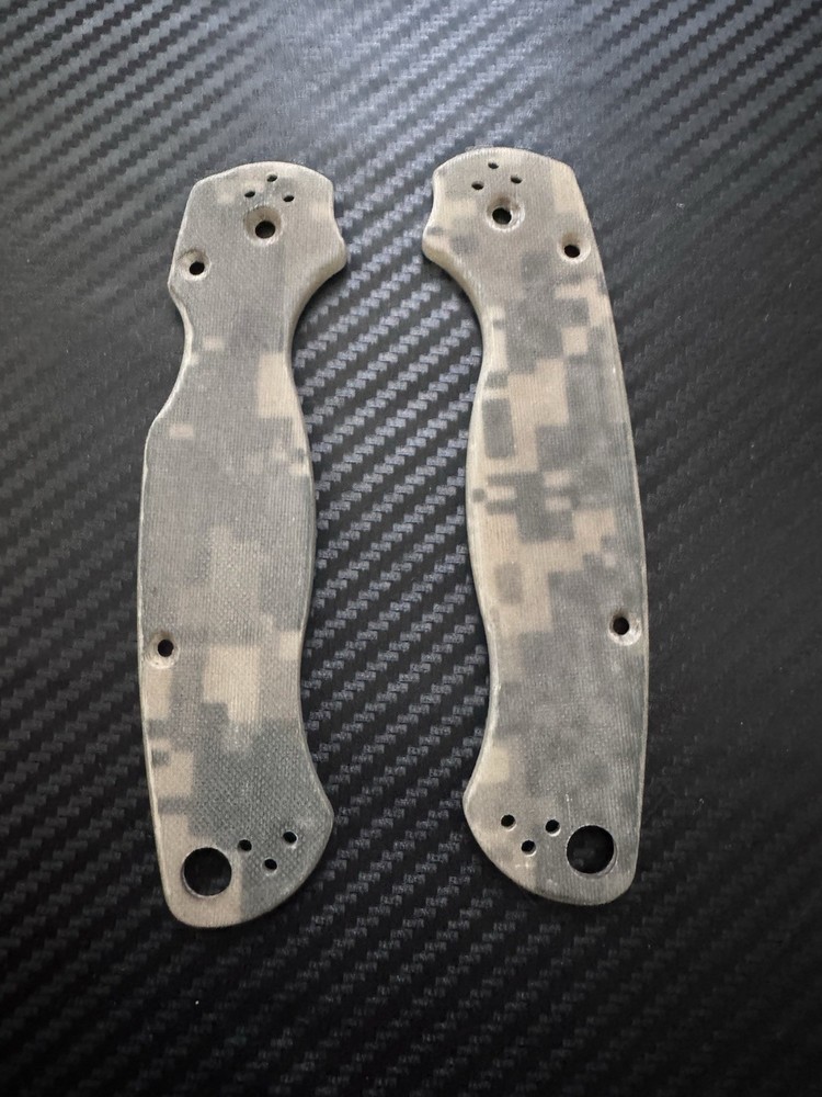 Camo G10 Handle Scale For Spyderco PM2 Paramilitary 2 (no Knife)