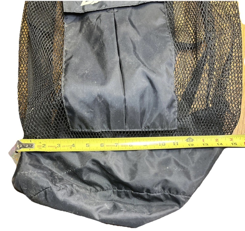 Deep See Black Shoulder Mesh Snorkel/Dive Gear Bag with Adjustable Strap