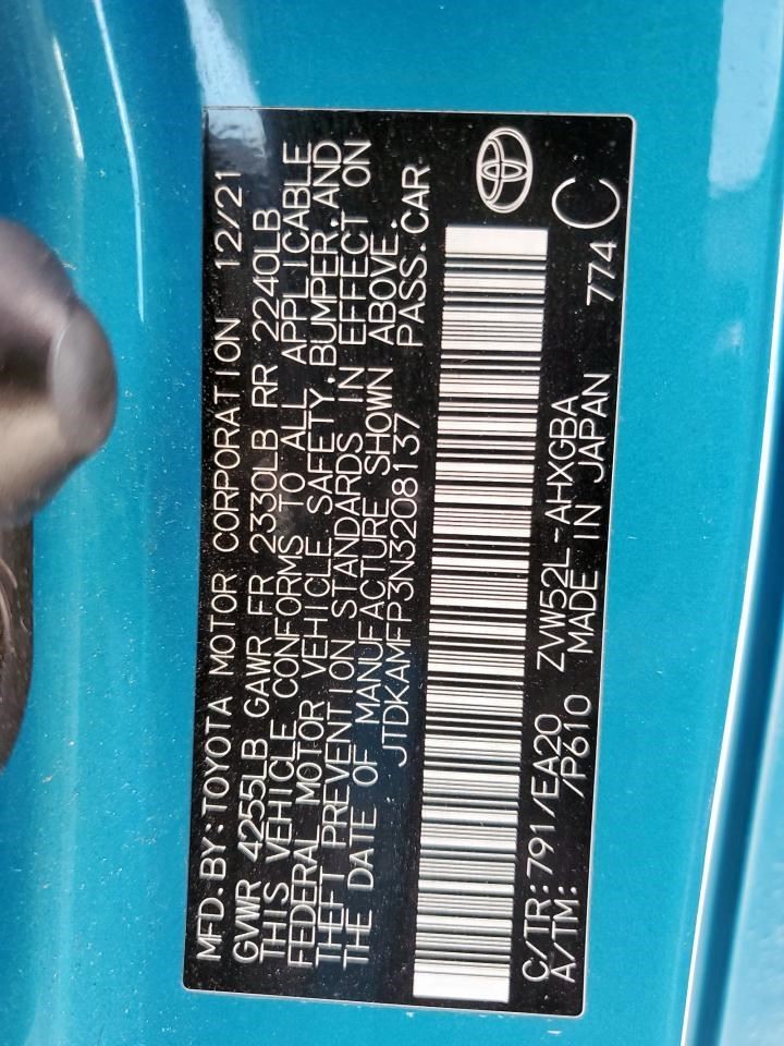 PRIUS 2022 Jack 356157