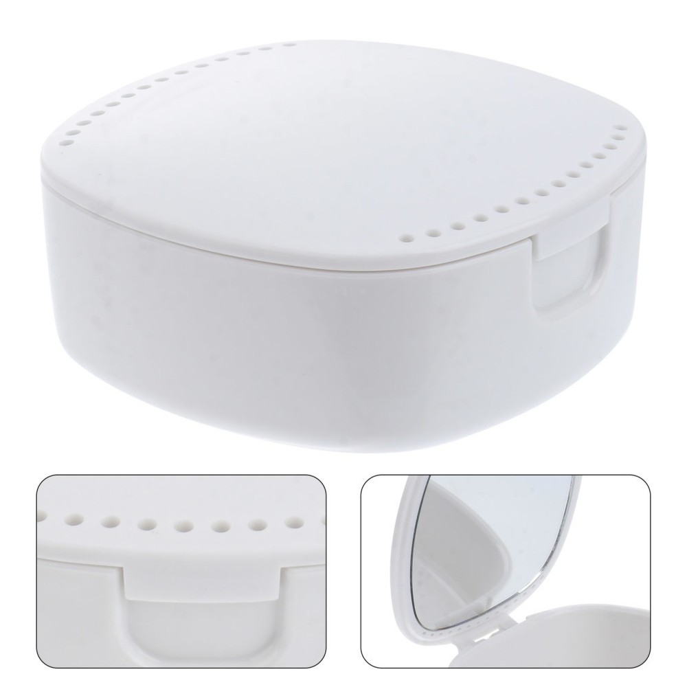 Mirror Retainer Case Retainer Mouth Guard Denture Storage Box