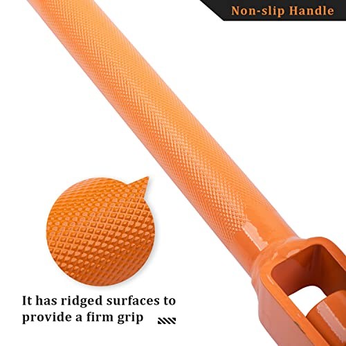 Winch Bar Combination Winch Bars with Square Head for 2 Pack Black & Orange