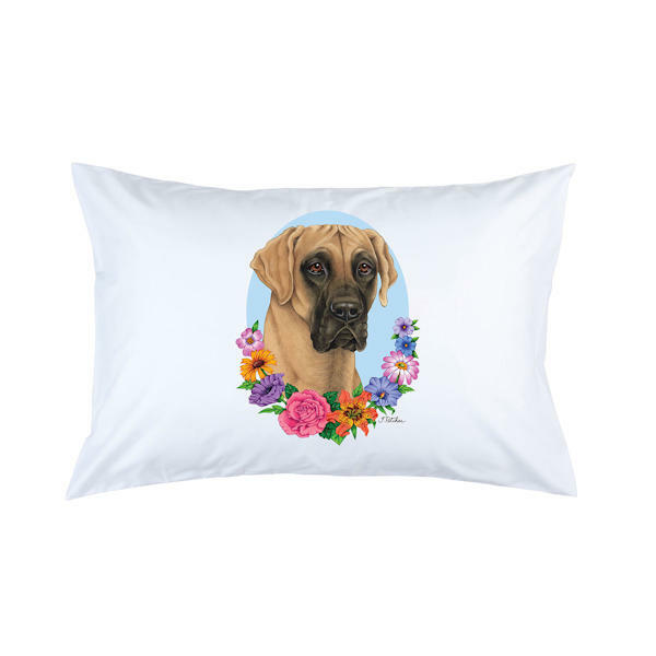 Great Dane Fawn Uncropped Micro Fiber Pillowcase