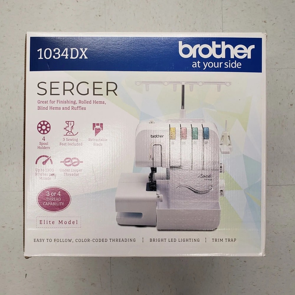 Brother 1034DX 3/4 Thread Serger Machine - NEW IN BOX