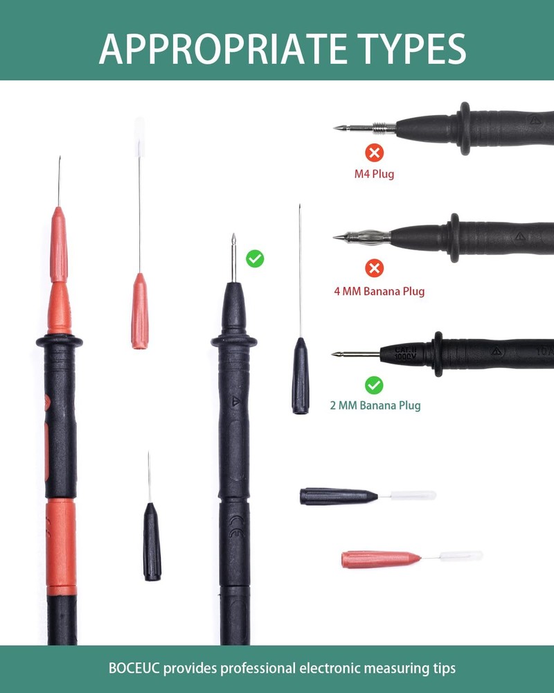 Electrical Back Probe Needles 8pcs Back Probe Kit Automotive For Instrument Part