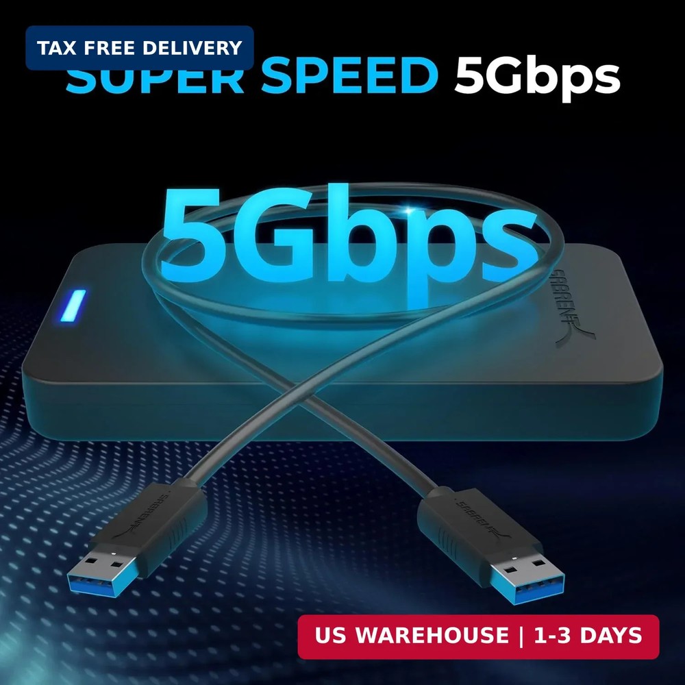 2.5 Inch USB 3.0 Tool-Free External SSD Enclosure - 16TB Capacity, UASP Support