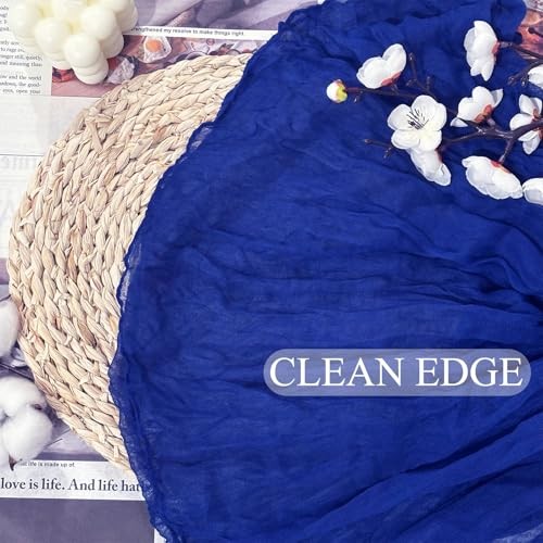 Cheesecloth Table Runner 120Inch Gauze Table Runner Cheese 8Pack Royal Blue