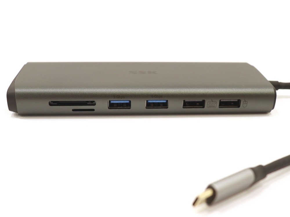 SSK 13-in-1 Type-C Multi-Function Docking Station SC220 (Silver) - Refurbished