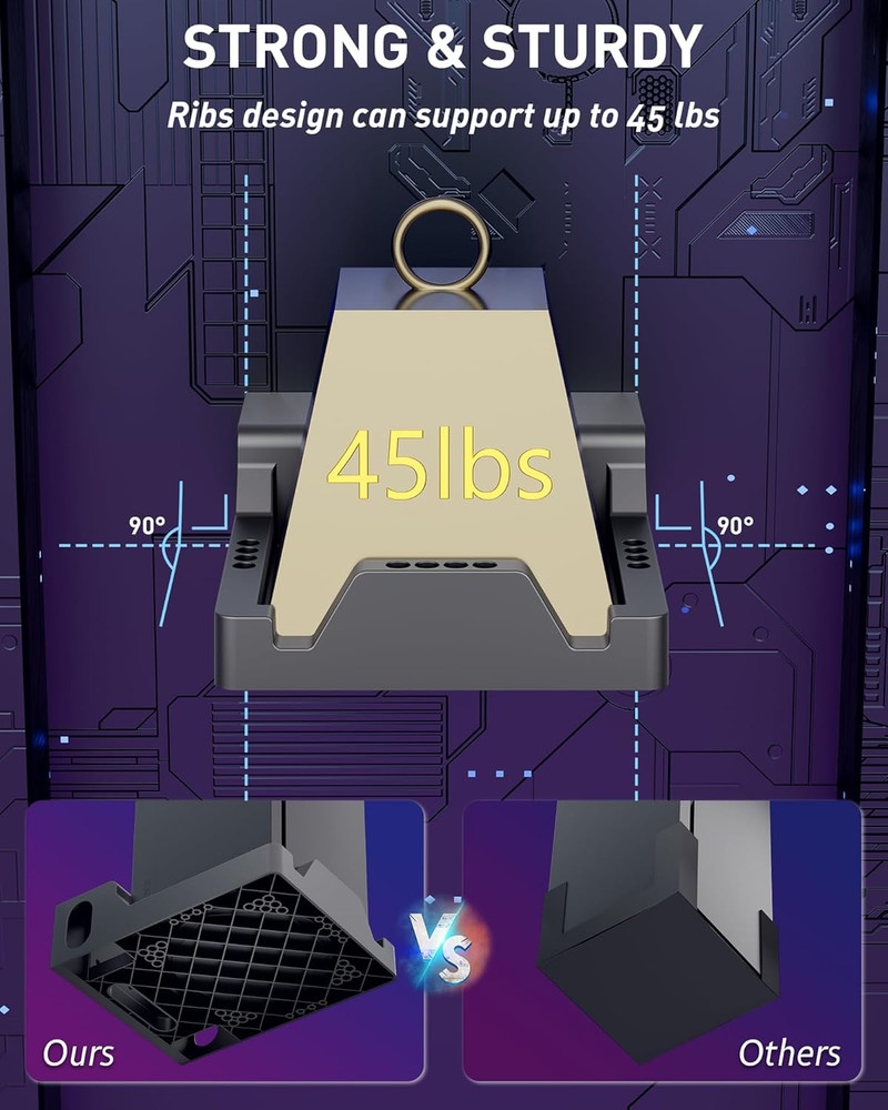 Wall Mount For Xbox Series X Console Shelf Kit With Controller Holder Stand