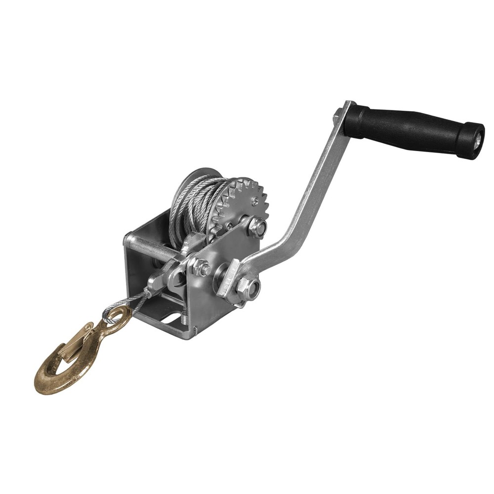 Hand Winch 600 lbs Pulling Capacity Boat Trailer Winch Heavy Duty Rope Crank ...