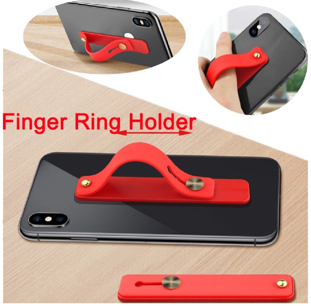 4-Pack Self-Adhesive Finger Grip Strap & Phone Kickstand for iPhone/iPad